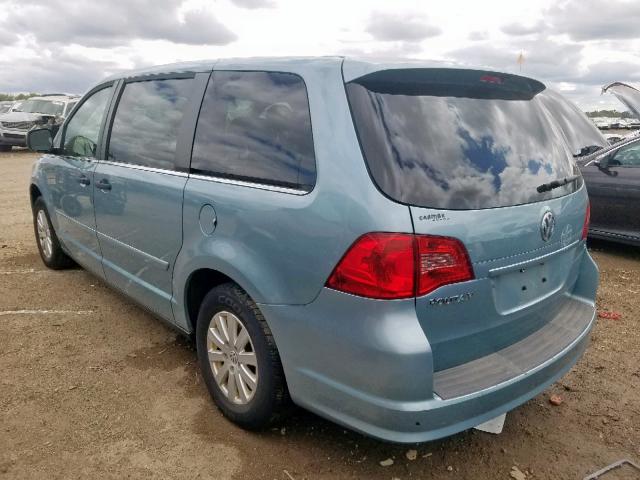 2V8HW44199R542944 - 2009 VOLKSWAGEN ROUTAN S BLUE photo 3