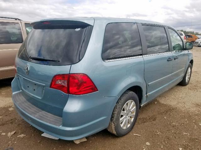 2V8HW44199R542944 - 2009 VOLKSWAGEN ROUTAN S BLUE photo 4