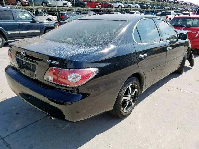 JTHBF30G925028941 - 2002 LEXUS ES 300 BLACK photo 4