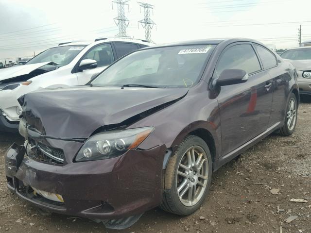 JTKDE167880259286 - 2008 TOYOTA SCION TC Tünd qırmızı foto 2