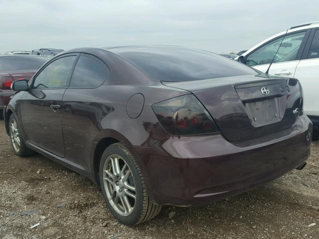 JTKDE167880259286 - 2008 TOYOTA SCION TC Tünd qırmızı foto 3