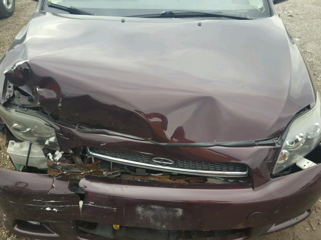 JTKDE167880259286 - 2008 TOYOTA SCION TC Tünd qırmızı foto 7