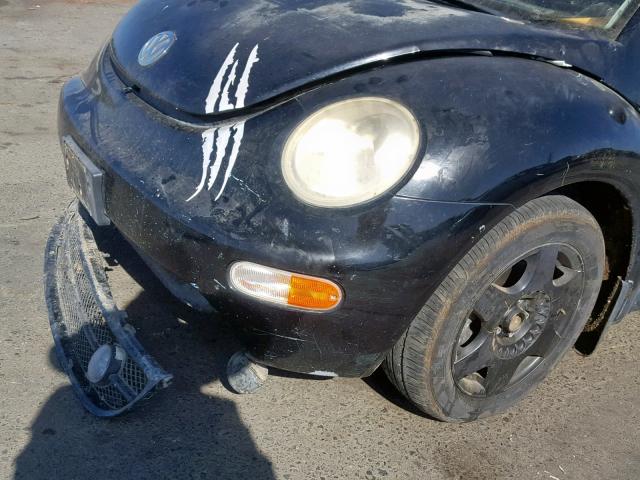3VWED21C01M476985 - 2001 VOLKSWAGEN NEW BEETLE Schwarz Foto 9