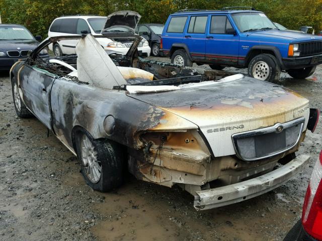 1C3EL55R64N321622 - 2004 CHRYSLER SEBRING LX BURN photo 3