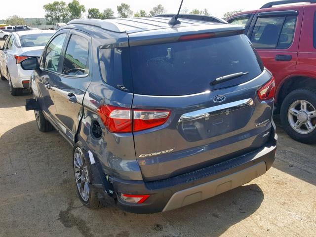MAJ6S3KLXKC260586 - 2019 FORD ECOSPORT T CHARCOAL photo 3