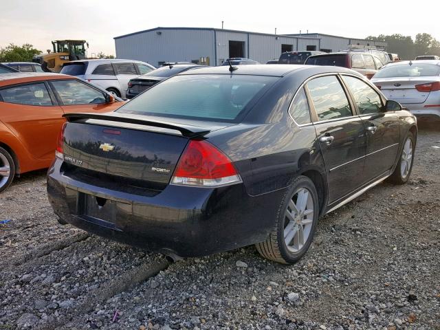 2G1WC5E3XC1125249 - 2012 CHEVROLET IMPALA LTZ BLACK photo 4