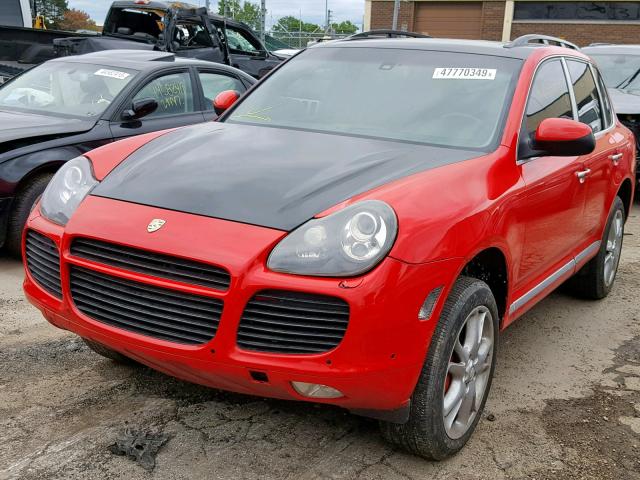 WP1AC29P45LA90393 - 2005 PORSCHE CAYENNE TU RED photo 2