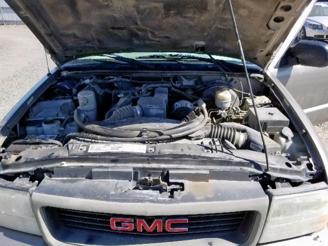 1GTCS14H638225994 - 2003 GMC SONOMA SILVER photo 7