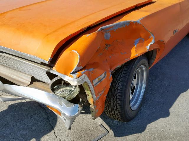 113691W143416 - 1971 CHEVROLET NOVA ORANGE photo 9