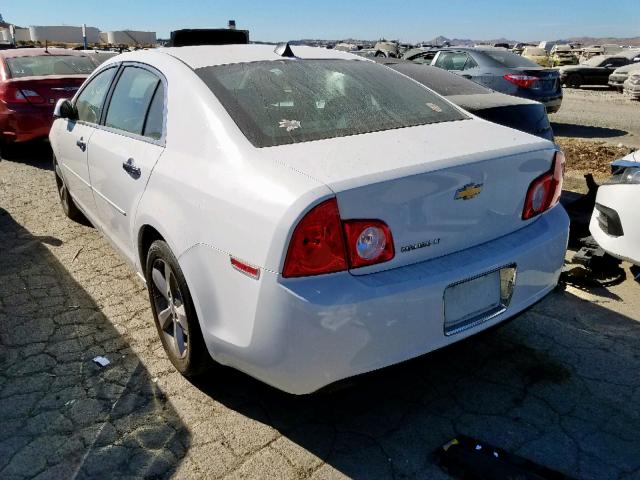 1G1ZC5E0XCF352310 - 2012 CHEVROLET MALIBU 1LT WHITE photo 3