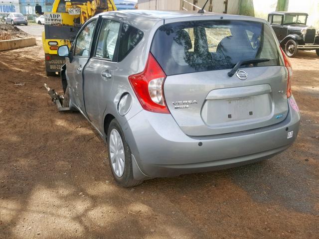 3N1CE2CP4EL372392 - 2014 NISSAN VERSA NOTE SILVER photo 3