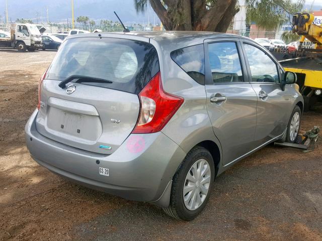 3N1CE2CP4EL372392 - 2014 NISSAN VERSA NOTE SILVER photo 4