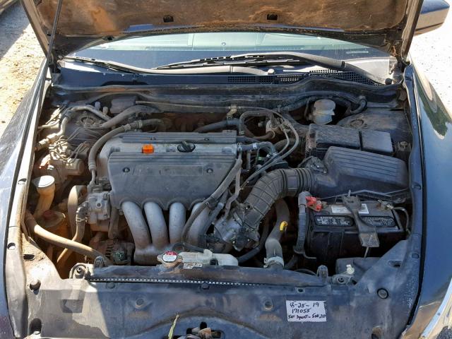 1HGCM56425A089386 - 2005 HONDA ACCORD LX BLUE photo 7