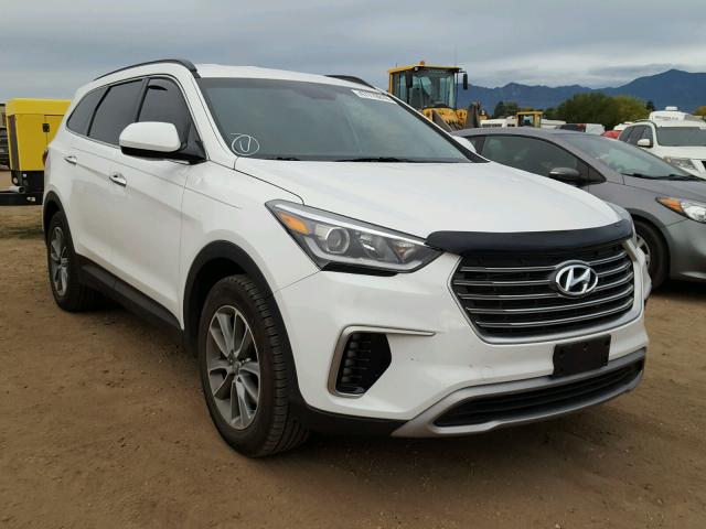 KM8SMDHF2HU232791 - 2017 HYUNDAI SANTA FE S WHITE photo 1