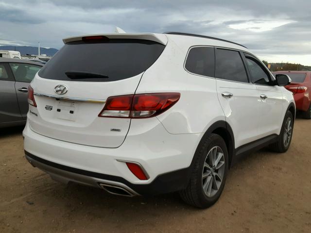 KM8SMDHF2HU232791 - 2017 HYUNDAI SANTA FE S WHITE photo 4