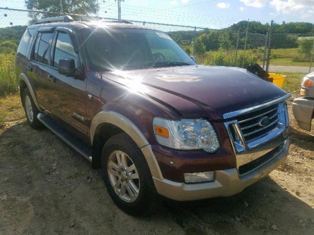 1FMEU74817UB38941 - 2007 FORD EXPLORER E BURGUNDY photo 1