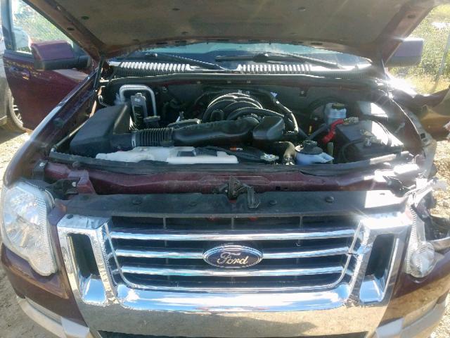 1FMEU74817UB38941 - 2007 FORD EXPLORER E BURGUNDY photo 7