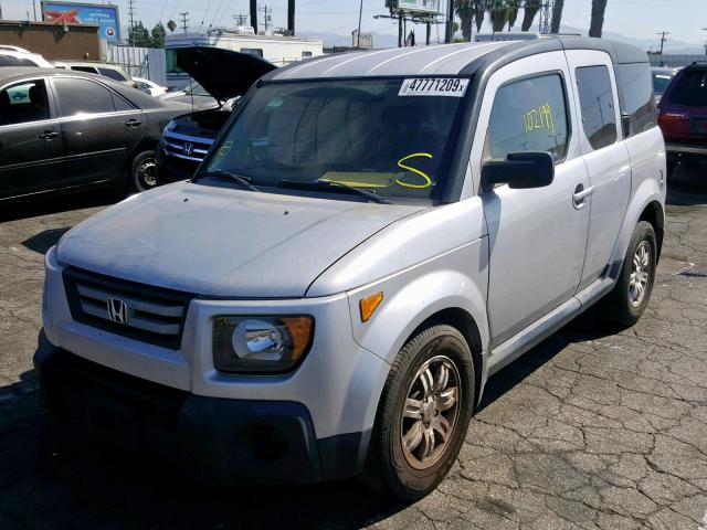 5J6YH18798L002143 - 2008 HONDA ELEMENT EX SILVER photo 2