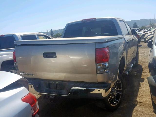 5TBEV54127S465483 - 2007 TOYOTA TUNDRA CRE BEIGE photo 4