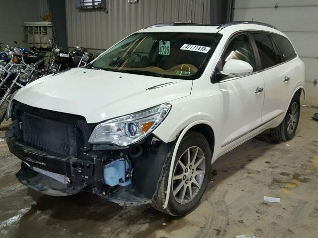 5GAKVBKD0EJ165409 - 2014 BUICK ENCLAVE WHITE photo 2