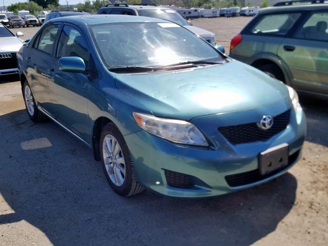 1NXBU4EE7AZ274665 - 2010 TOYOTA COROLLA BA GREEN photo 1