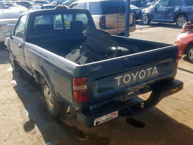 4TARN81AXRZ164813 - 1994 TOYOTA PICKUP 1/2 GREEN photo 3