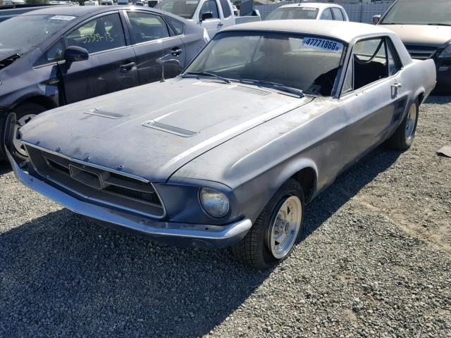 7R01T238302 - 1967 FORD MUSTANG CO BLUE photo 2