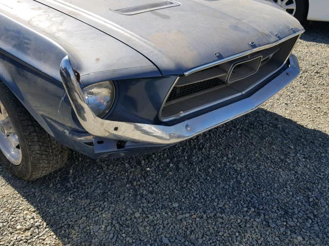 7R01T238302 - 1967 FORD MUSTANG CO BLUE photo 9