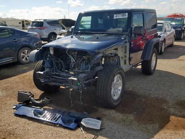 1C4AJWAG1DL625270 - 2013 JEEP WRANGLER S BLUE photo 2