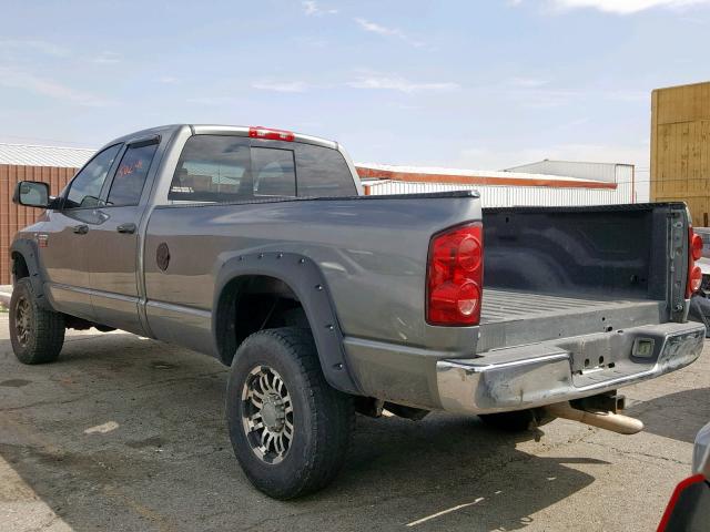 3D7KS28A48G175179 - 2008 DODGE RAM 2500 S GRAY photo 3