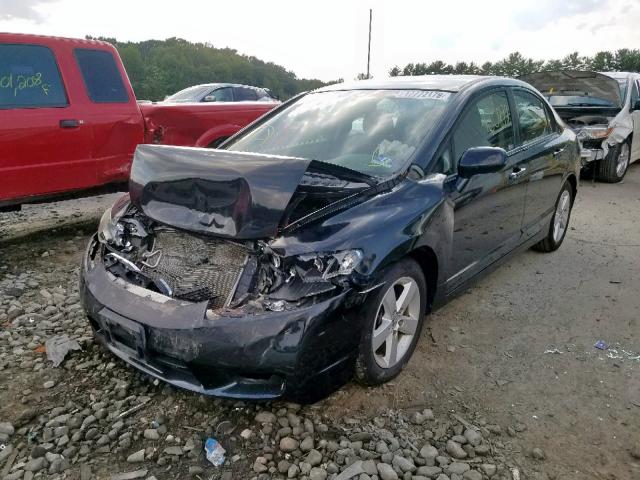 2HGFA1F62AH312506 - 2010 HONDA CIVIC LX-S BLACK photo 2