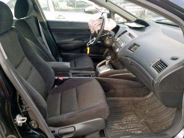 2HGFA1F62AH312506 - 2010 HONDA CIVIC LX-S BLACK photo 5