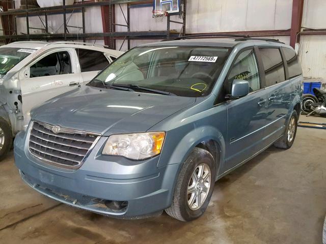 2A8HR54P78R793434 - 2008 CHRYSLER TOWN & COU BLUE photo 2