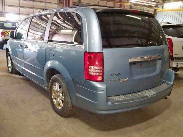 2A8HR54P78R793434 - 2008 CHRYSLER TOWN & COU BLUE photo 3