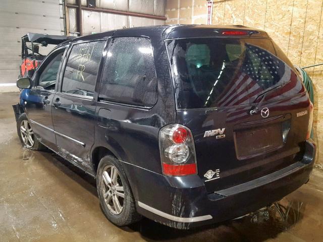 JM3LW28A450549493 - 2005 MAZDA MPV WAGON BLACK photo 3