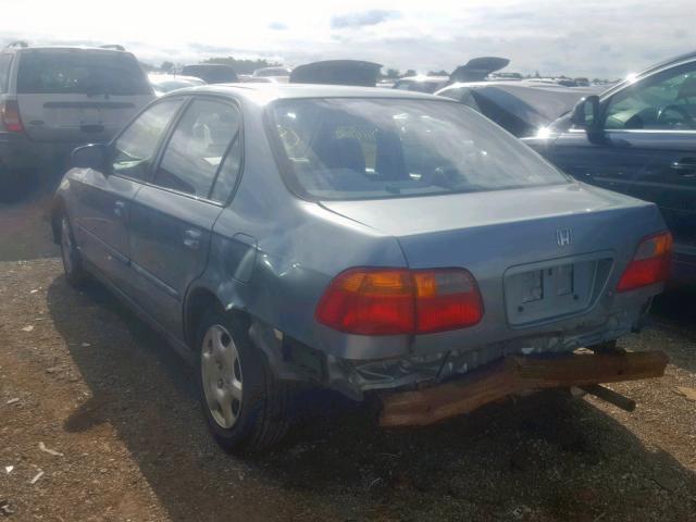 2HGEJ6615YH537641 - 2000 HONDA CIVIC BASE GREEN photo 3