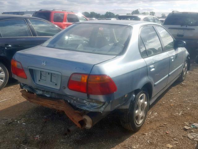 2HGEJ6615YH537641 - 2000 HONDA CIVIC BASE GREEN photo 4