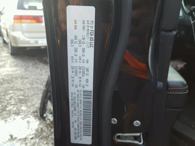 3C4NJDAB9JT248861 - 2018 JEEP COMPASS SP შავი ფოტო 10