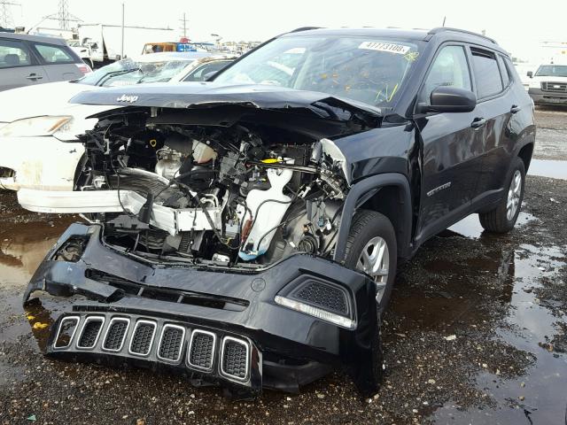 3C4NJDAB9JT248861 - 2018 JEEP COMPASS SP შავი ფოტო 2