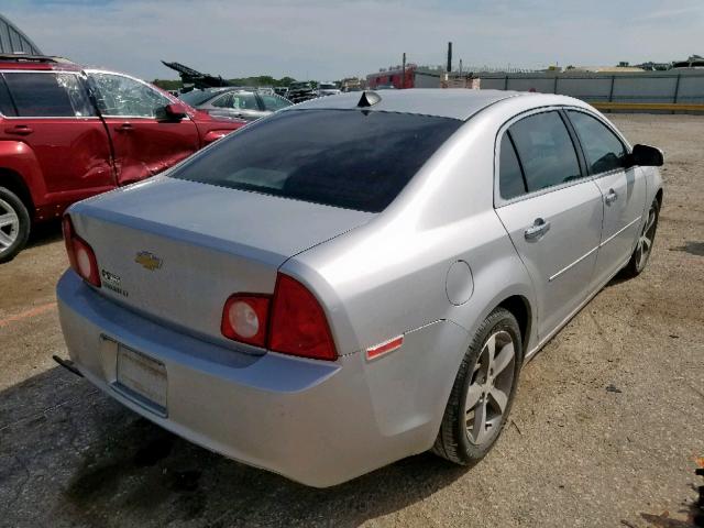 1G1ZC5E04CF264515 - 2012 CHEVROLET MALIBU 1LT SILVER photo 4