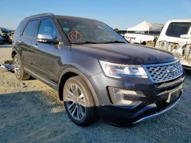 1FM5K8HT1HGC62251 - 2017 FORD EXPLORER P BLUE photo 1