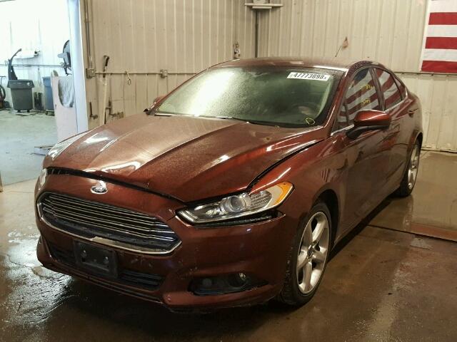 3FA6P0G79GR290862 - 2016 FORD FUSION S MAROON photo 2