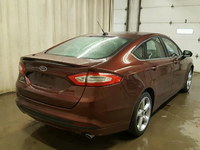 3FA6P0G79GR290862 - 2016 FORD FUSION S MAROON photo 4