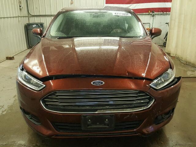 3FA6P0G79GR290862 - 2016 FORD FUSION S MAROON photo 9