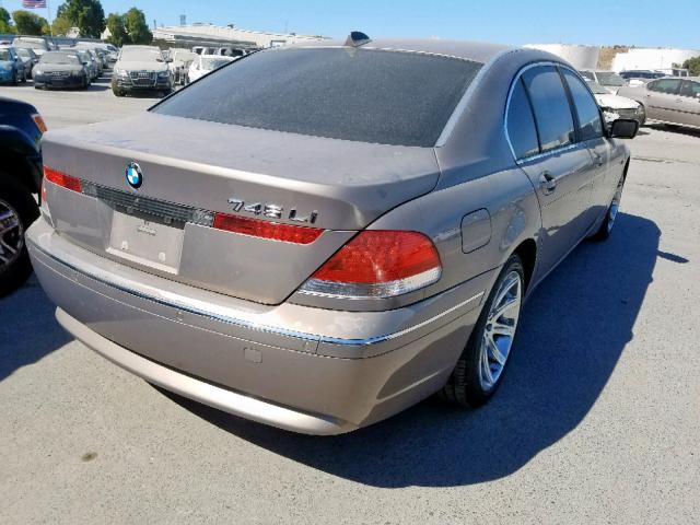 WBAGN63594DS52514 - 2004 BMW 745 LI BROWN photo 4