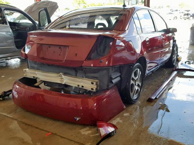 1G8AL54F55Z118372 - 2005 SATURN ION LEVEL BURGUNDY photo 4