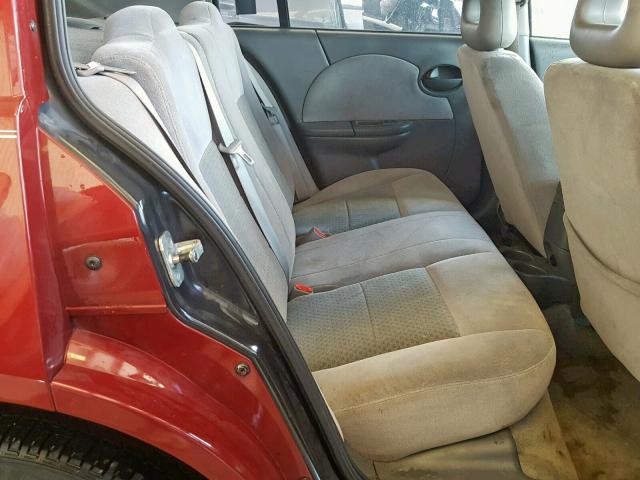 1G8AL54F55Z118372 - 2005 SATURN ION LEVEL BURGUNDY photo 6