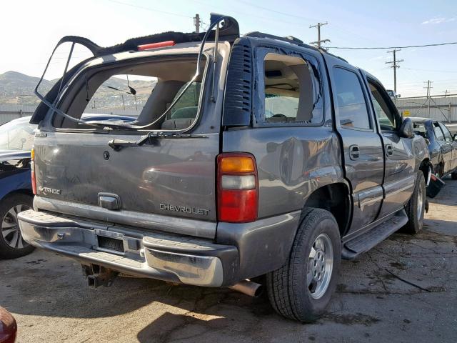 1GNEK13T41R103115 - 2001 CHEVROLET TAHOE K150 GRAY photo 4