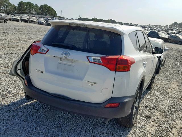 JTMDFREV6FD157414 - 2015 TOYOTA RAV4 LIMIT WHITE photo 4