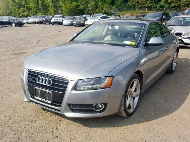 WAUDK78T39A044372 - 2009 AUDI A5 QUATTRO GRAY photo 2